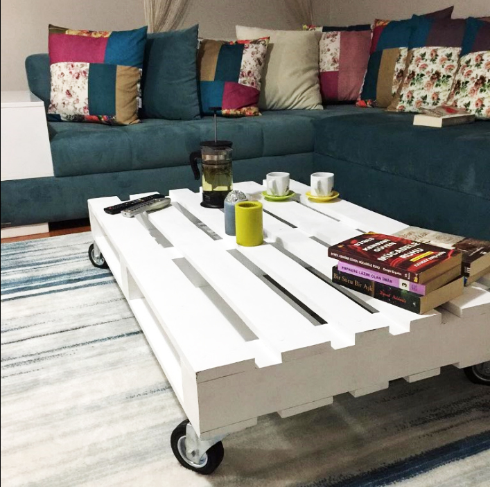 Beyaz Çam Orta Sehpa 549.90 TL