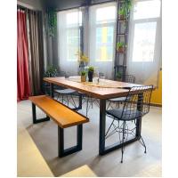 Novara Masif Ahşap Masa & Bank