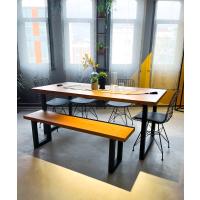 Novara Masif Ahşap Masa & Bank