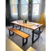 Novara Masif Ahşap Masa & Bank