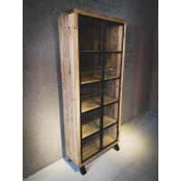 Masif Cam Kapaklı Dolap