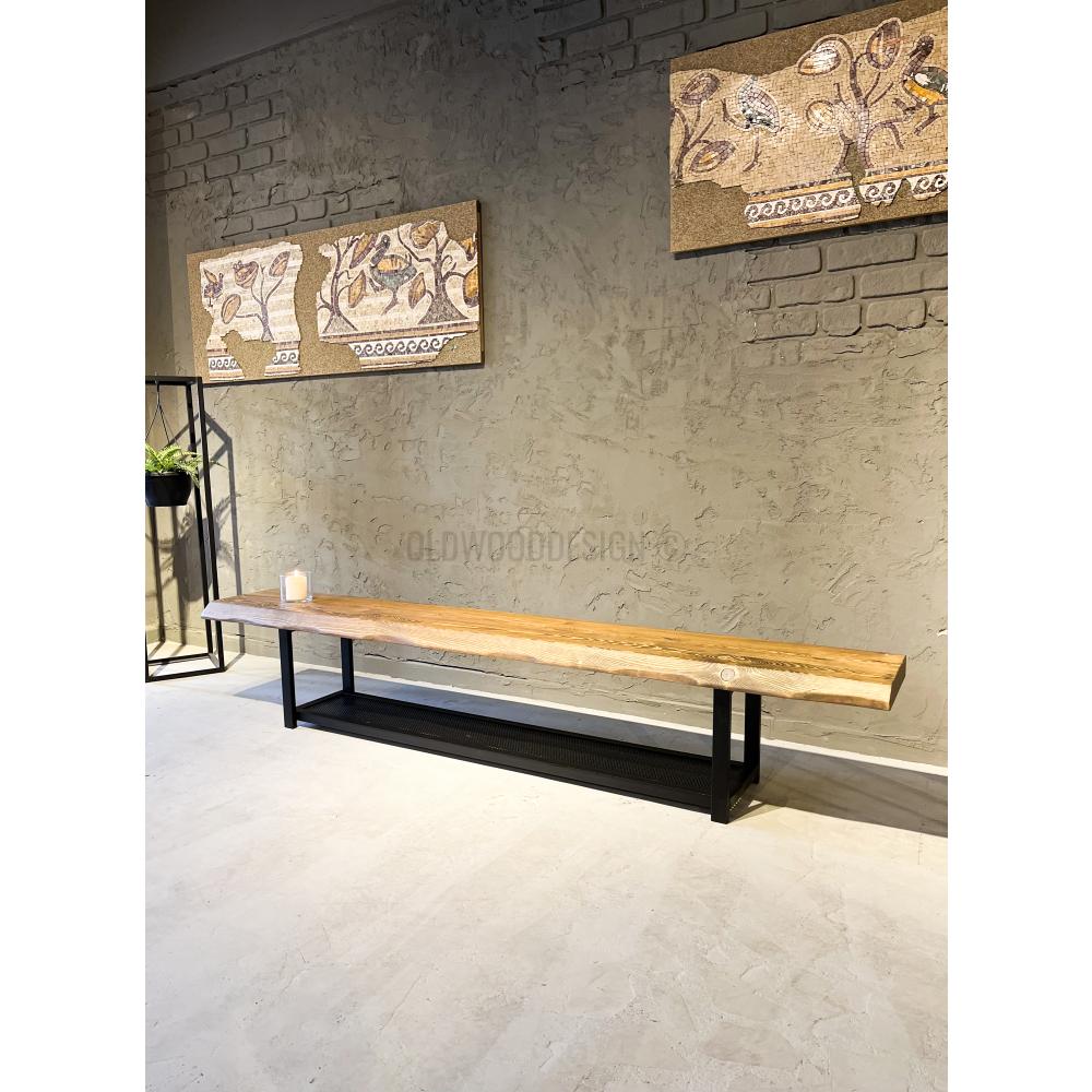 Masif Doğal Kenar Tv Sehpası