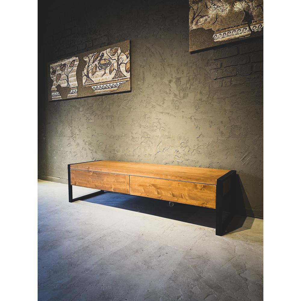 Gizli Çekmeceli Masif Tv Sehpası