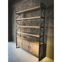 Masif Ahşap Dolaplı Kitaplık