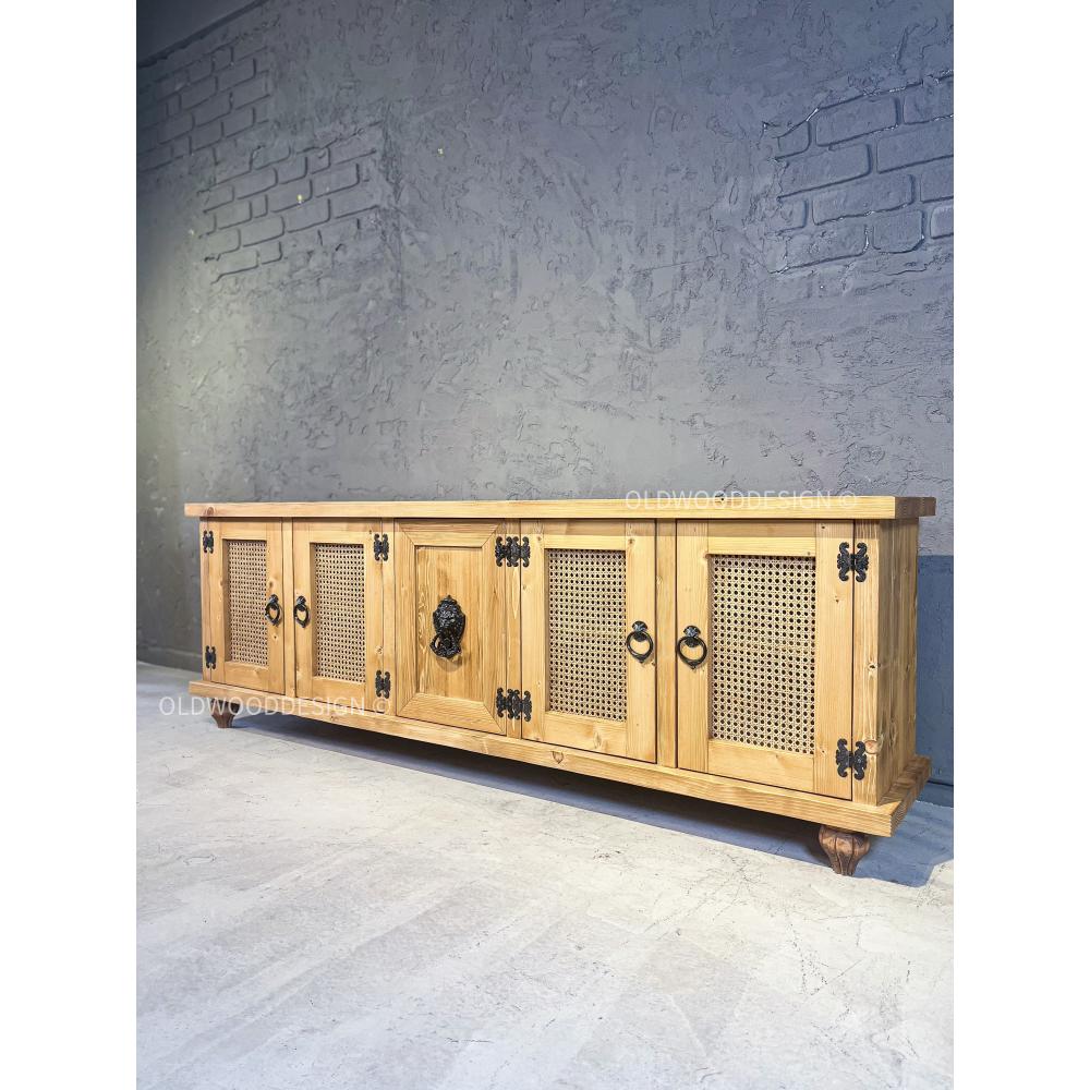 Sher Masif Ahşap Tv Sehpası