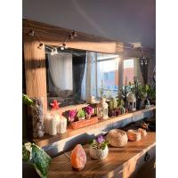 Rustic Rack Mirror