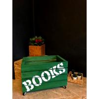 Wheeled Library Case Green