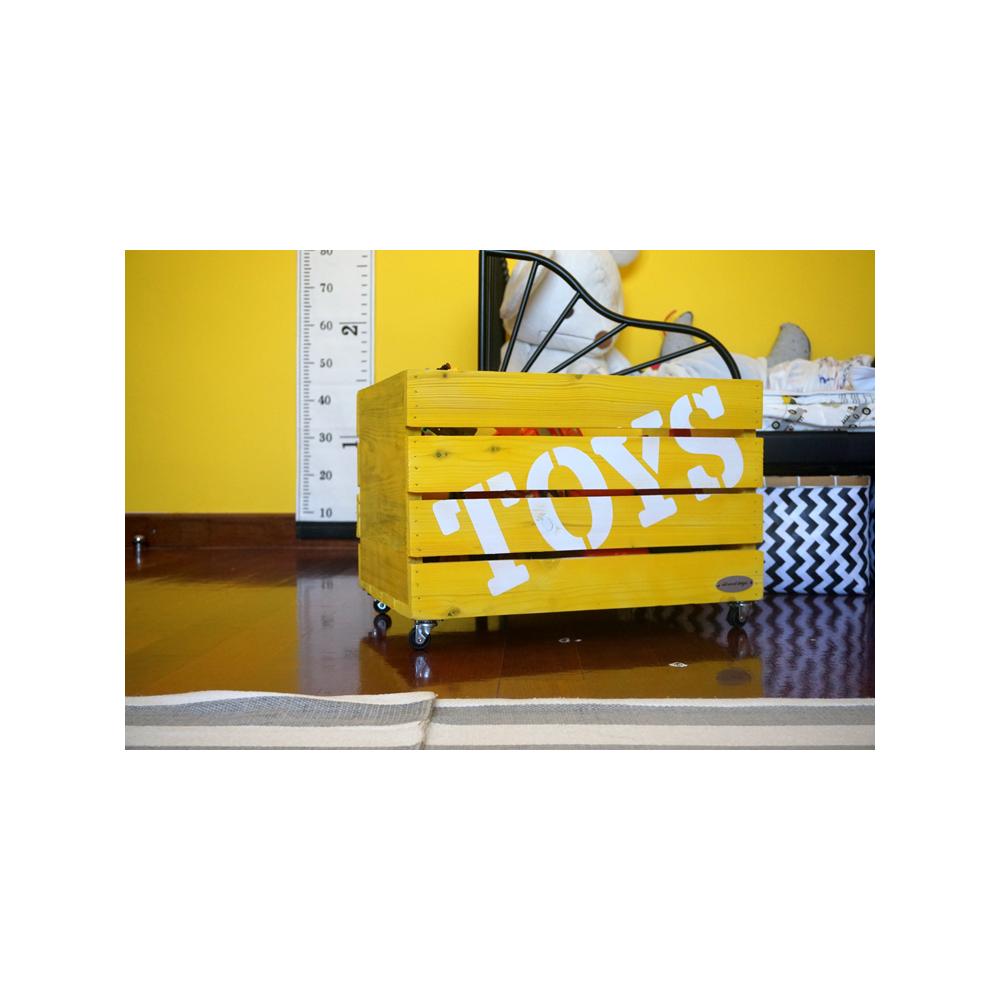 Yellow toy box 0 USD