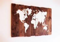 Büyük Dünya Haritası Tablo