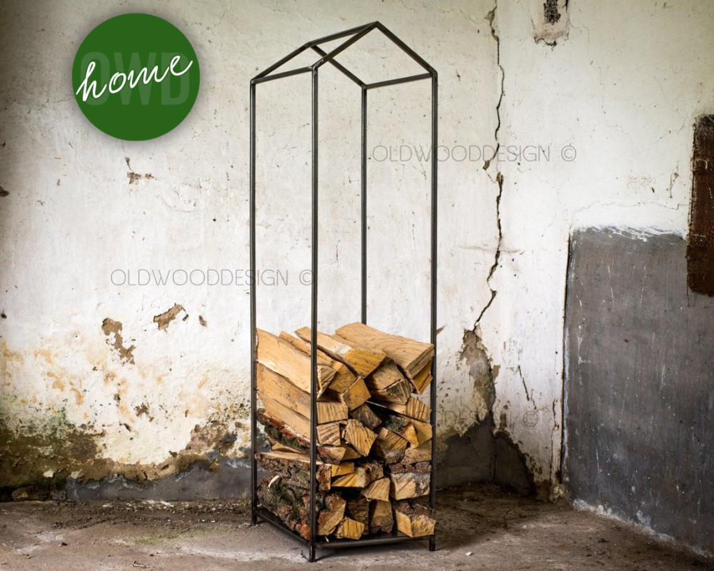 Metal house woodshed