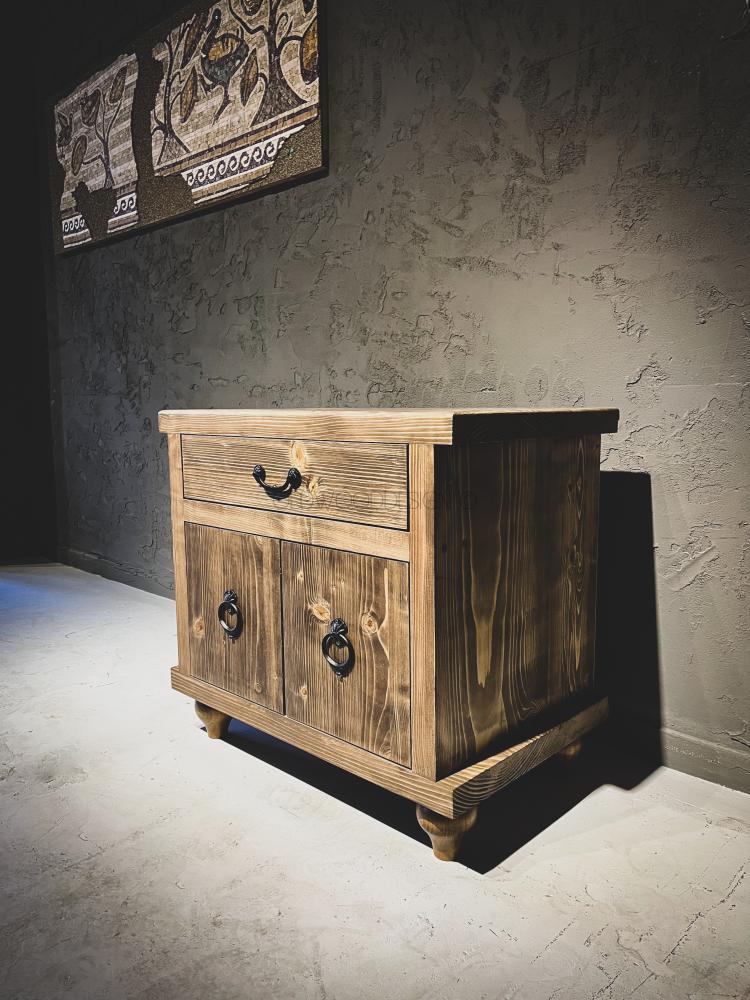 Rustic wood console