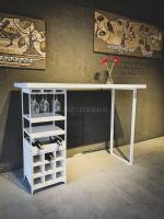 Masif Beyaz Bar Masası