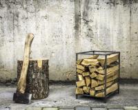 Mini metal woodshed